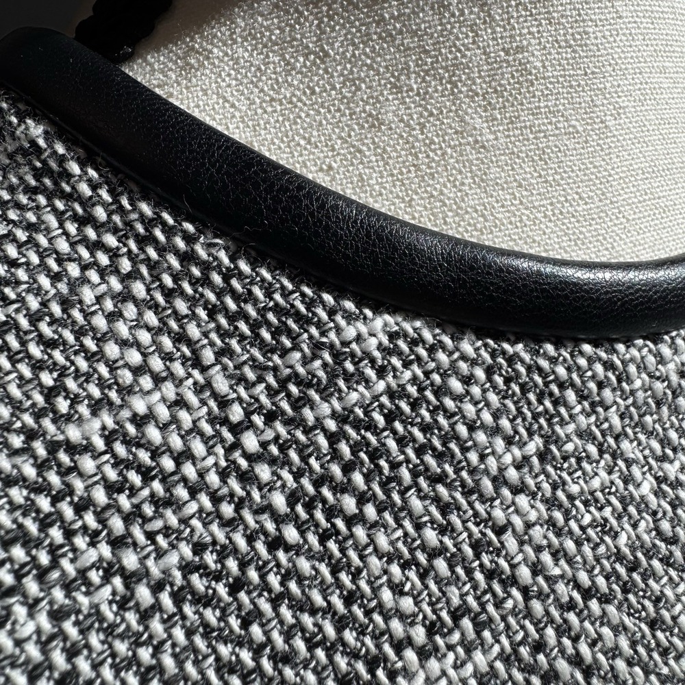 Theory Sleeveless Hi Crew Neck Dress Size 8 Black Tweed Canvas Mini $395 Retail - Picture 5 of 9